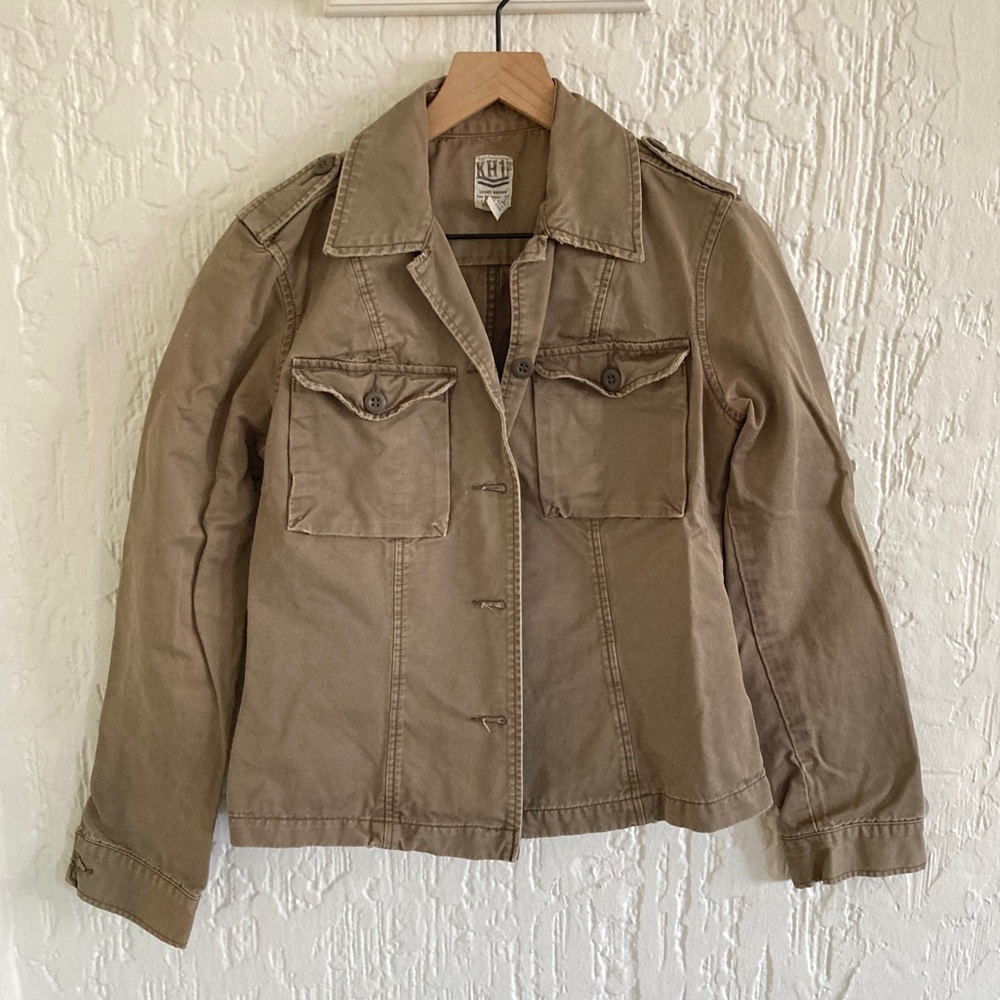 Lucky Brand Vintage Army Green Jacket Size Medium